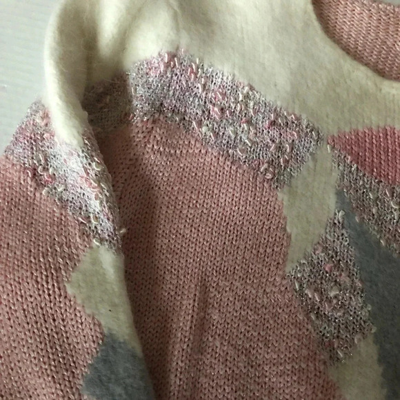 Vintage Angora Blend Geometric Sweater - Picture 10 of 14